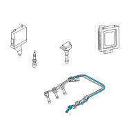 OEM Hyundai XG350 Cable Assembly-Spark Plug No.5 Diagram - 27460-39700