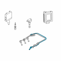 OEM 2006 Kia Amanti Spark Plug Cable Assembly No.5 Diagram - 2746039700