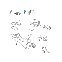 OEM Toyota Matrix Shift Knob Diagram - 33504-52220-C0