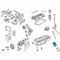 OEM Dodge Dart Cap-Oil Filter Housing Diagram - 4892850AA