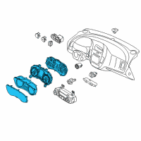 OEM 2017 Kia Forte5 Cluster Assembly-Instrument Diagram - 94003B0301