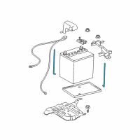 OEM Scion Hold Down Bolt Diagram - 74451-20060