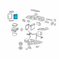 OEM 2013 Chevrolet Avalanche Heater Core Diagram - 89018297