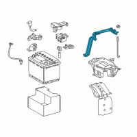 OEM 2017 Lexus RX450h Clamp Sub-Assy, Battery Diagram - 74404-0E080