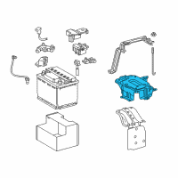 OEM 2016 Lexus RX450h Carrier Sub-Assy, Battery Diagram - 74403-0E020