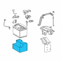 OEM 2018 Lexus NX300h Insulator, Battery Diagram - 28899-0P030