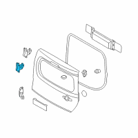 OEM 2011 Nissan Cube Hinge Assy-Back Door Diagram - 90410-1FA0A