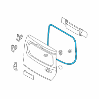 OEM 2009 Nissan Cube Weather Back Door Diagram - 90830-1FC0A