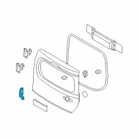 OEM 2013 Nissan Cube Check Link-Back Door, RH Diagram - 90470-1FA0A