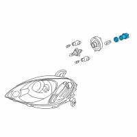 OEM 1999 Honda Prelude Socket (T20) Diagram - 33304-S47-003