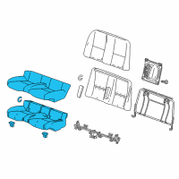 OEM 2014 Chevrolet Camaro Seat Cushion Pad Diagram - 22888805