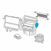 OEM Ram ProMaster 1500 Evaporator Heater-Actuator Diagram - 68018109AA