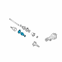 OEM Infiniti QX56 Repair Kit Dust Boot Outer Diagram - C9241-1LA0J