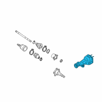 OEM 2008 Infiniti FX45 Final Drive Assembly Diagram - 38301-0C516