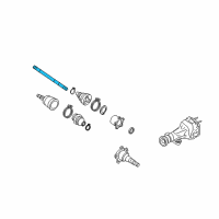 OEM 2007 Infiniti FX45 Shaft-Rear Drive Diagram - 39704-CG200