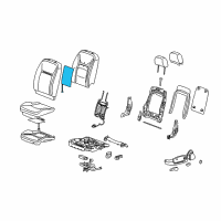 OEM 2007 Chevrolet Monte Carlo Heater Asm, Driver Seat Back Cushion Diagram - 88995237