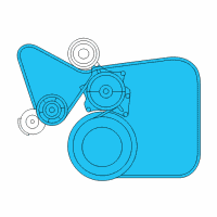 OEM Dodge Belt-SERPENTINE Diagram - 5037862AD