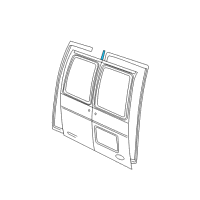 OEM Ford E-150 Club Wagon Weatherstrip Diagram - 4C2Z-1541654-AA