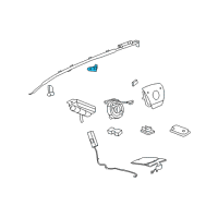 OEM 2010 Cadillac DTS Side Sensor Diagram - 25758127