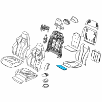 OEM 2015 BMW X6 Heating Element, Thigh Support Diagram - 52-10-8-060-762