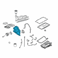 OEM 2004 Mercury Mountaineer Front Cover Diagram - 5L2Z-6019-AA