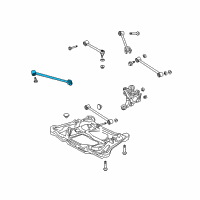 OEM Acura TSX Arm, Right Rear Trailing Diagram - 52370-SEC-A00