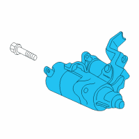 OEM 2001 Honda CR-V Starter Motor Assembly (Reman) Diagram - 06312-P3F-A51RM