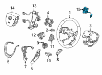 OEM 2021 Honda Ridgeline Switch Assy., L. Paddle Shift *NH900L* (DEEP BLACK) Diagram - 78565-TG7-A01ZA