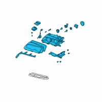 OEM 2006 BMW M3 Right Side Headlight Assembly Diagram - 63-12-7-165-824