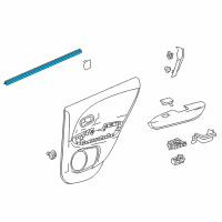 OEM Honda HR-V Weatherstrip, R. RR. Diagram - 72835-T7A-003