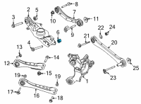 OEM Ford Mustang Mach-E Lower Control Arm Nut Diagram - -W520228-S440