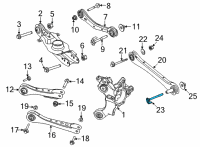 OEM 2021 Ford Mustang Mach-E Rear Lateral Arm Outer Bolt Diagram - -W720717-S439