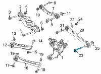 OEM 2022 Ford Mustang Mach-E Rear Lateral Arm Outer Bolt Diagram - -W720717-S439