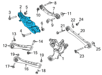 OEM 2021 Ford Mustang Mach-E ARM ASY - REAR SUSPENSION Diagram - LJ9Z-5A649-A
