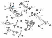 OEM Ford Lower Control Arm Nut Diagram - -W520230-S440
