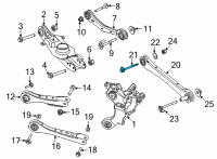 OEM Ford Rear Lateral Arm Adjust Bolt Diagram - -W720435-S439