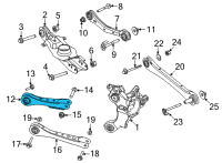 OEM 2022 Ford Mustang Mach-E ARM ASY - REAR SUSPENSION Diagram - LJ9Z-5500-C