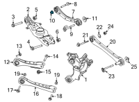 OEM Ford Upper Control Arm Nut Diagram - -W520227-S440