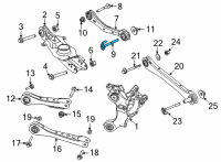 OEM 2021 Ford Mustang Mach-E Upper Control Arm Outer Bolt Diagram - -W720822-S439