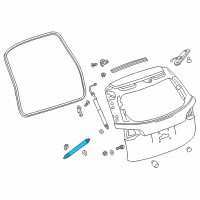 OEM Chevrolet Equinox Lift Cylinder Diagram - 84133944