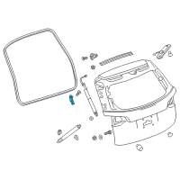 OEM 2020 GMC Terrain Lift Cylinder Bracket Diagram - 23403709