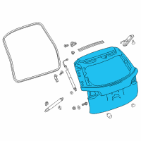 OEM 2022 Chevrolet Equinox Lift Gate Diagram - 84871000