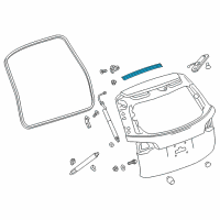 OEM 2021 Chevrolet Equinox Upper Weatherstrip Diagram - 84134253