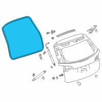 OEM 2021 GMC Terrain Body Weatherstrip Diagram - 84329377