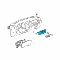 OEM 2007 Chevrolet Colorado Heater & Air Conditioner Control Assembly Diagram - 25841856