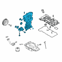 OEM 2015 Kia Forte Koup Cover Assembly-Timing Chain Diagram - 213502E350