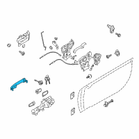 OEM Scion Handle, Outside Diagram - SU003-05921