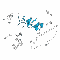 OEM Toyota 86 Lock Assembly Diagram - SU003-04113