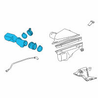 OEM 2016 Cadillac CTS Outlet Duct Diagram - 22964585