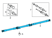 OEM 2020 Toyota Highlander Drive Shaft Assembly Diagram - 37100-48070